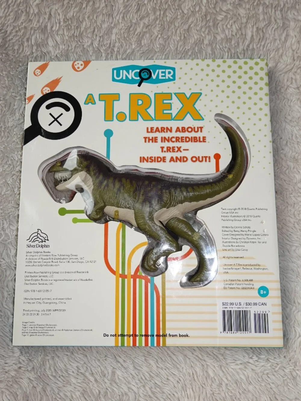 Uncover a T.Rex Hardcover 3D Book and Model